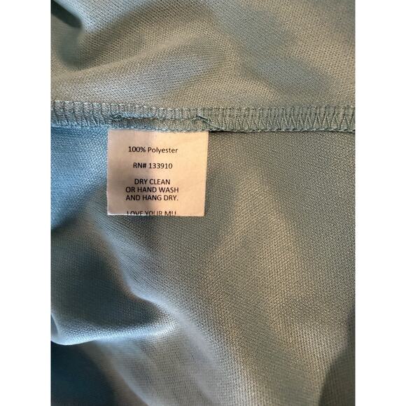 Show Me Your MuMu | Dakota Willow Swing Dress V-Neck Blue Green Aqua- Small - Picture 7 of 9